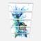 Designart - Large Blue Dolphin Watercolor - Contemporary Animal Art Canvas